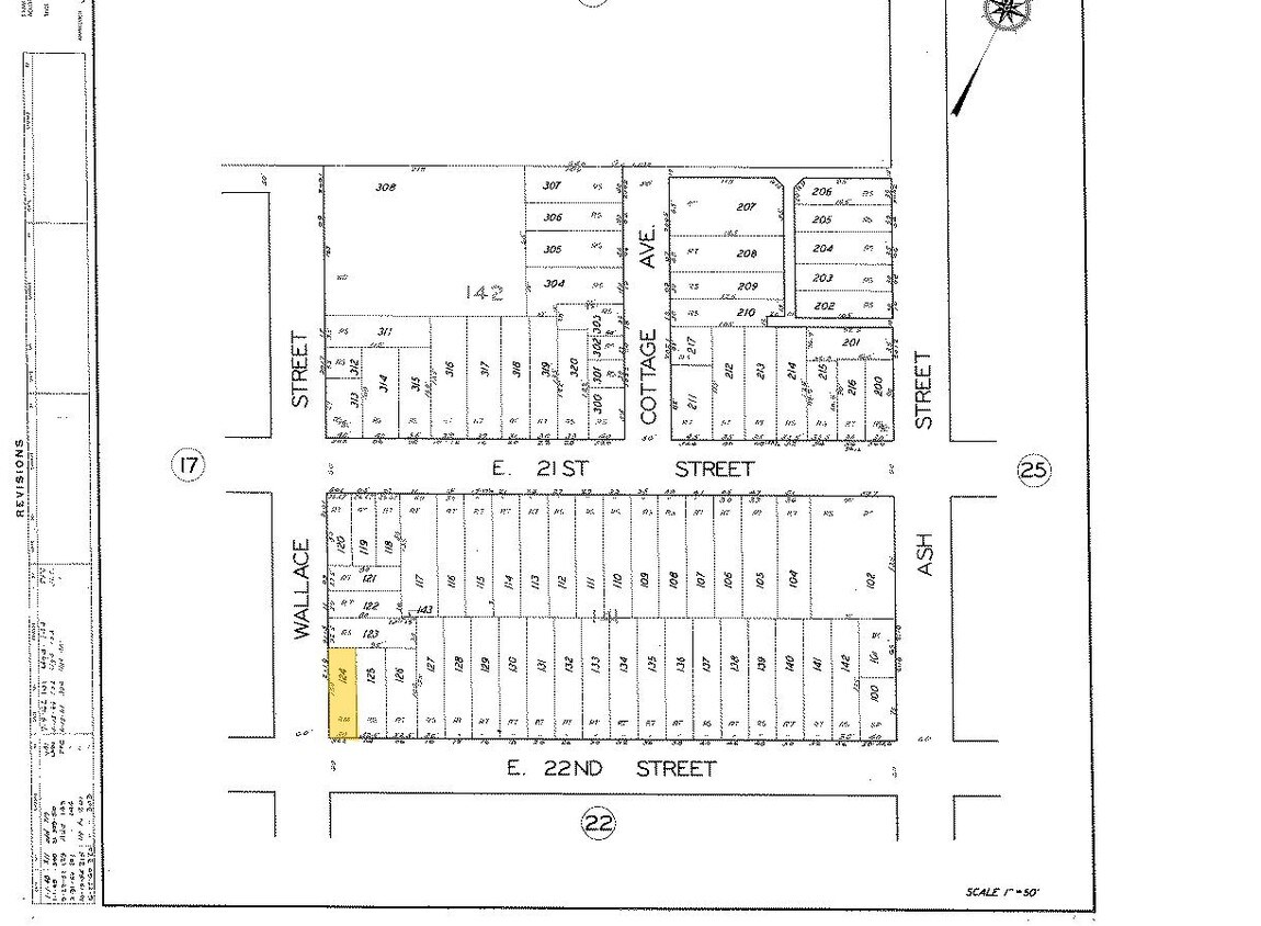 Mapa de la parcela - 2119 Wallace St