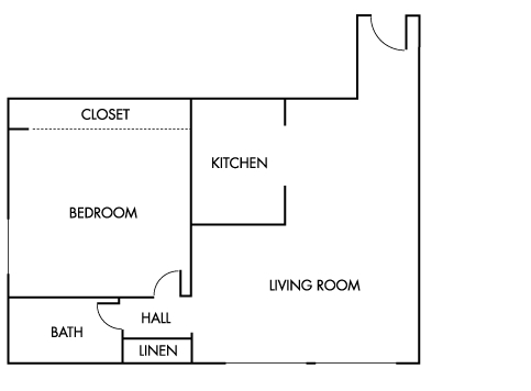 1BR/1BA - The Greencliff Apartments