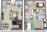 2 Bed 1.5 Bath Townhouse