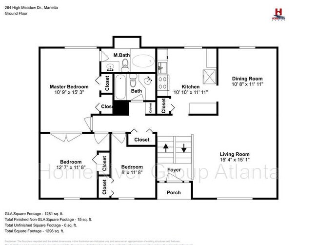 284 High Meadow Dr, Marietta, GA 30068 House Rental in Marietta, GA