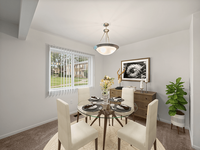 Dining Area with Window - Miller West Apartments