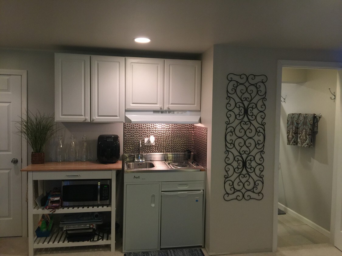 Kitchenette (larger fridge/freezer in laundry) - 318 N Oaklawn Ave