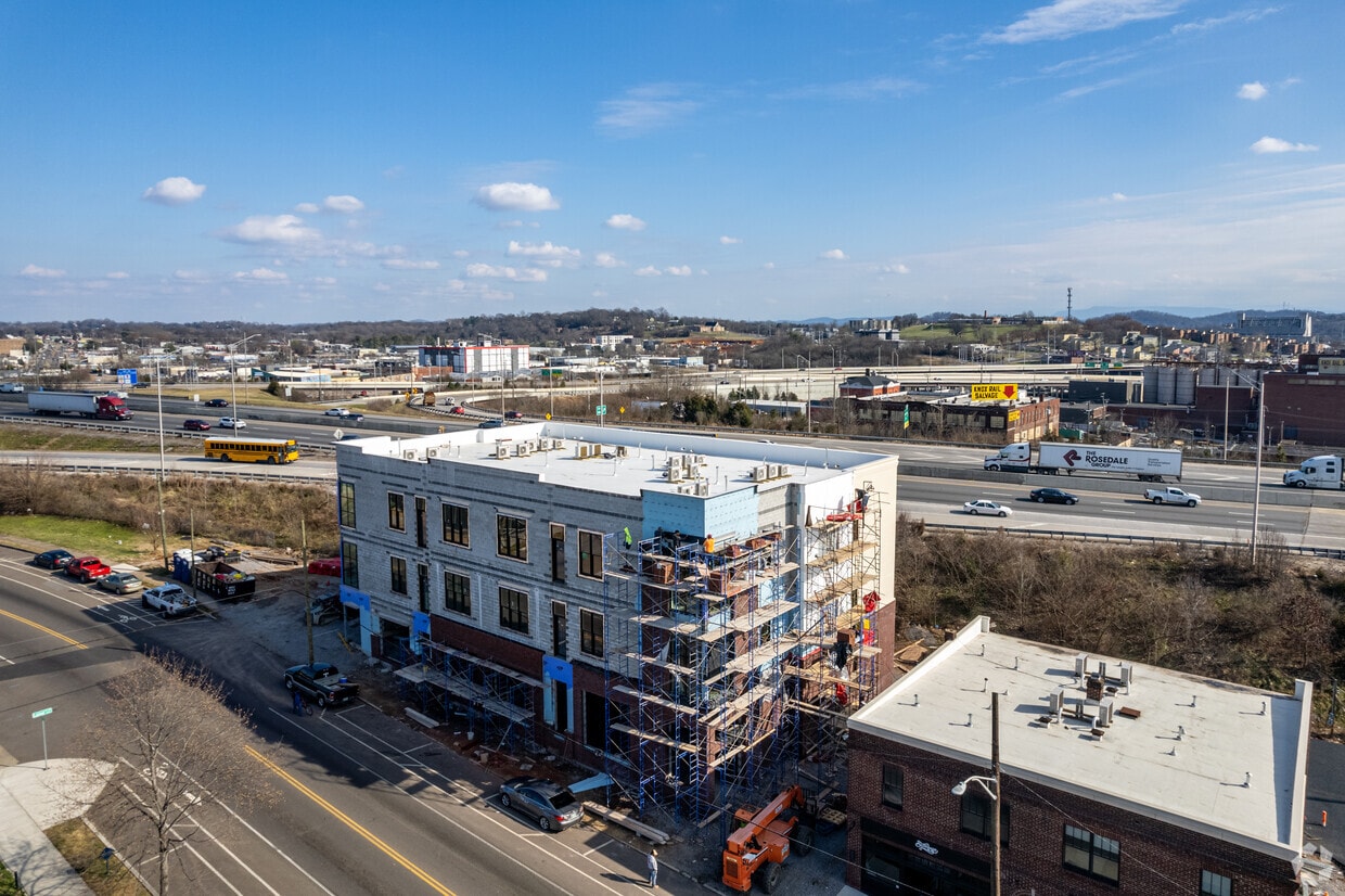 Aerial Photo - Cortland Buildings
