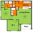 2BR/2BA