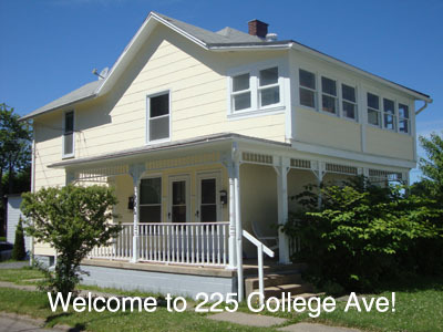 Front entrance to 225 and 225 1/2 College Ave. - 225 College Ave