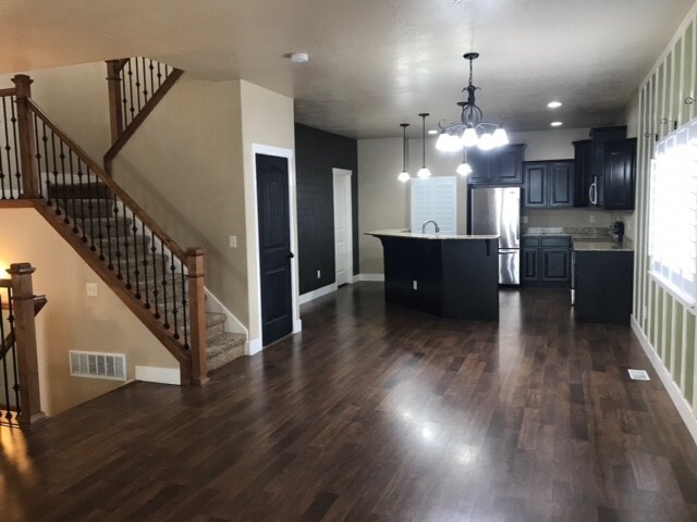 Kitchen and living room - 103 W Canley Vale Ln