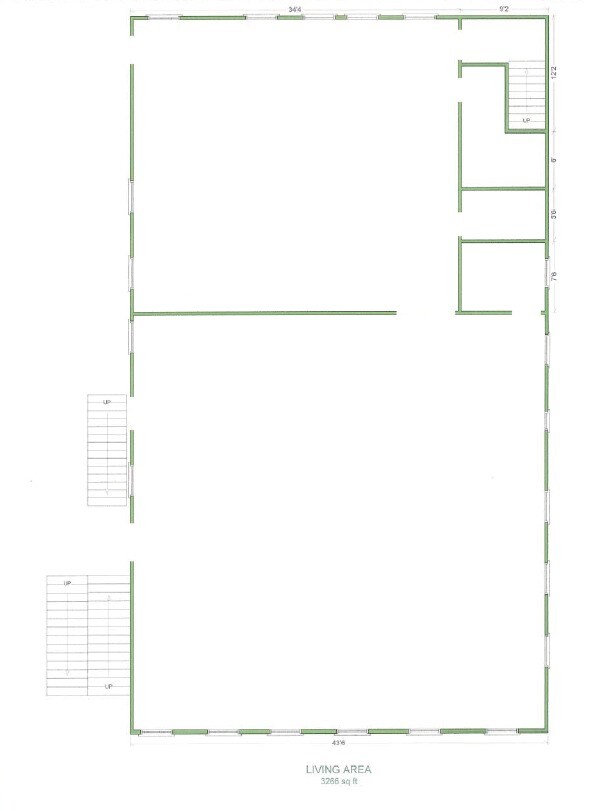 Plano de planta - 923 S East Ave