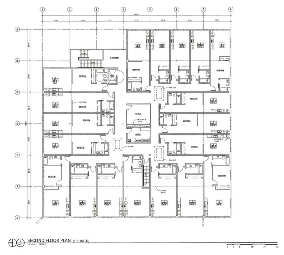 Plano del segundo piso - Franklin Lofts