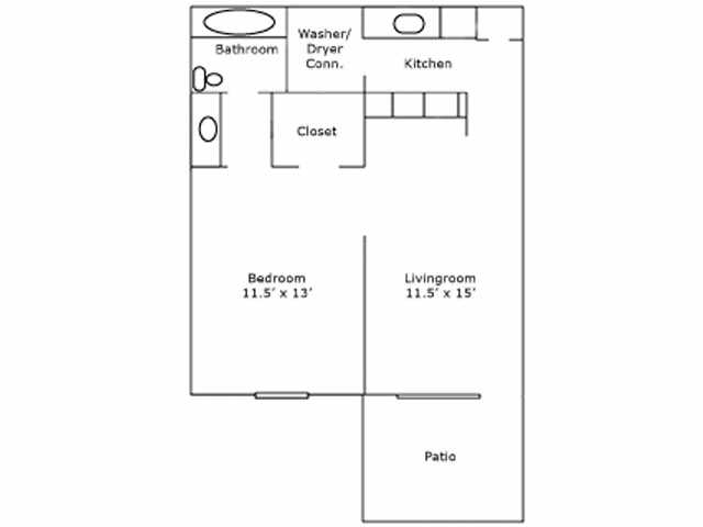 Plano de planta - Heritage Place Apartment Homes