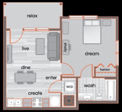 1BR/1BA - Seventh Street Station