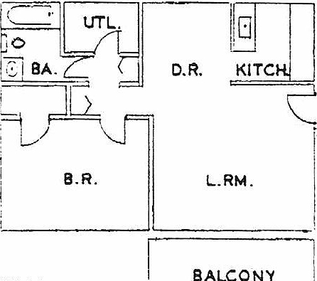 1HAB/1BA - Northside Square Apartments