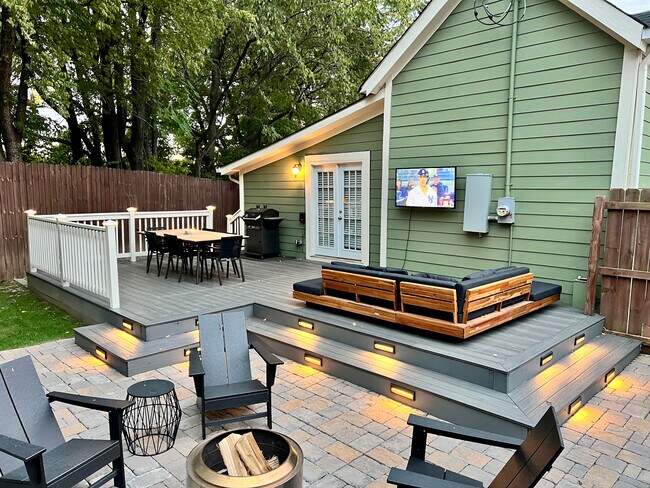 Wired lighting throughout back deck - 1634 10th Ave N