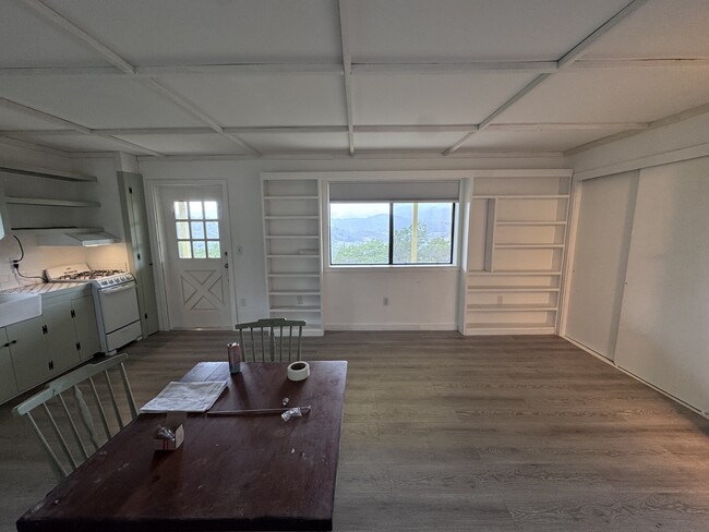 main room, view to road - 1411 Duncan Springs Rd