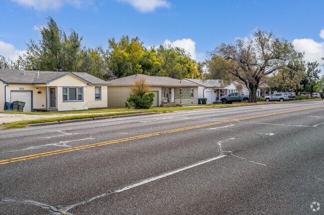 Mid-century ranch homes are common in Midwest City.