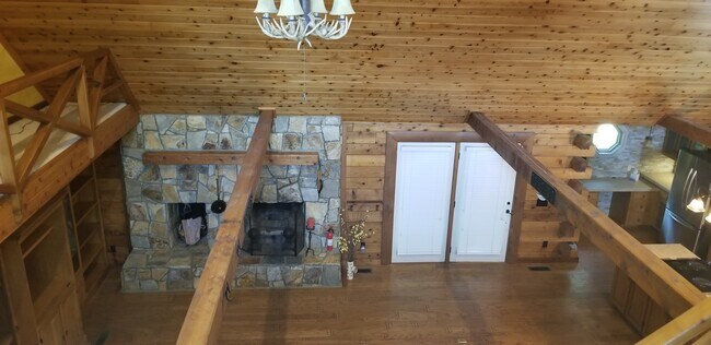 view looking down to family room - 1000 S Main St