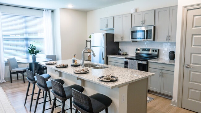 The Topaz: 1BR, 1BA- Kitchen - The Waters at Bluebonnet
