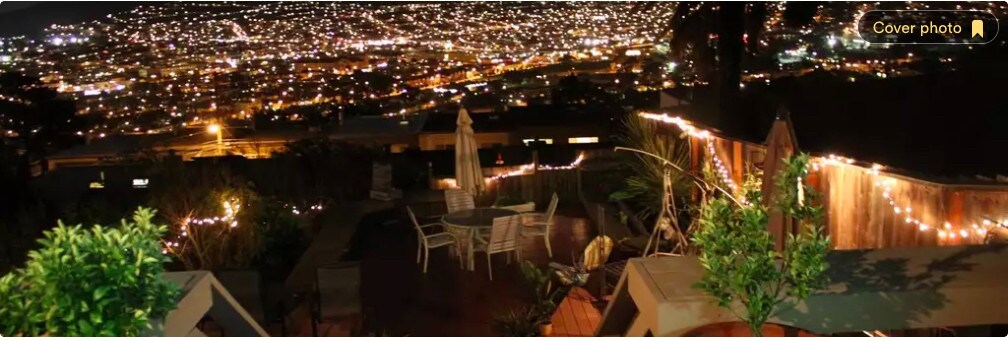 Back Yard night view - 63 Melrose Ave