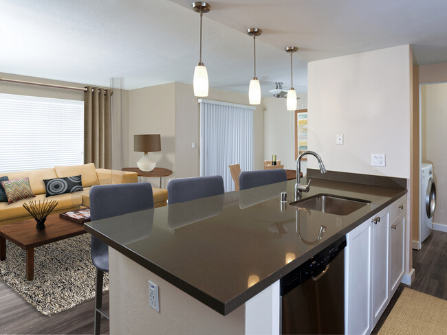 Kitchens With Quartz Countertops Tile Back Splash And Stainless Steel Appliances - Avalon La Jolla Colony