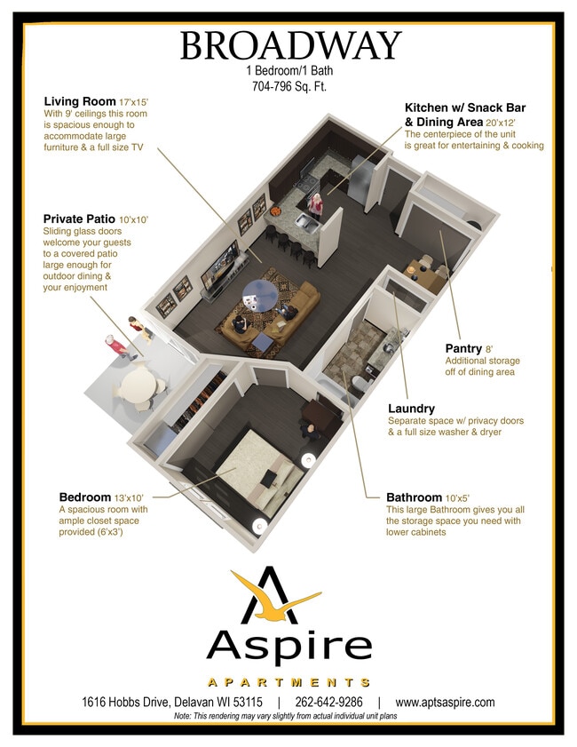 Floorplan - Aspire Apartments