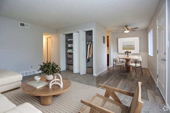 2 BR, 1 BA - Living Room - Sage Creek Apartments
