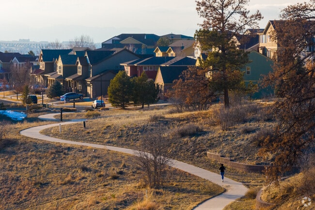 Much of Parker's residential neighborhoods have paved trails.