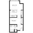 Open 1 Bedroom E