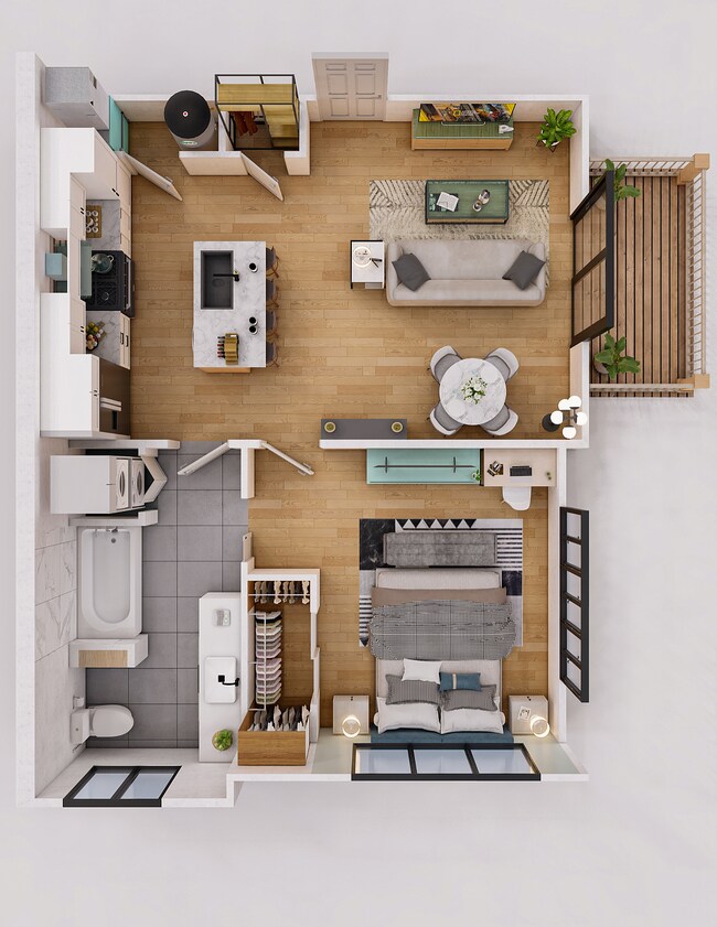 Vista de 1 dormitorio - Havenbloom Residences