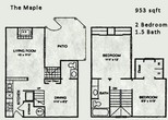 2 Bedroom 1.5 Bathroom