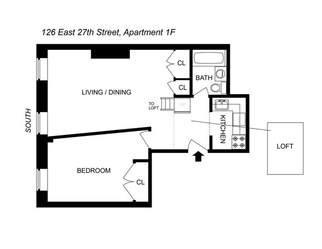 Plano de planta - 126 East 27th Street