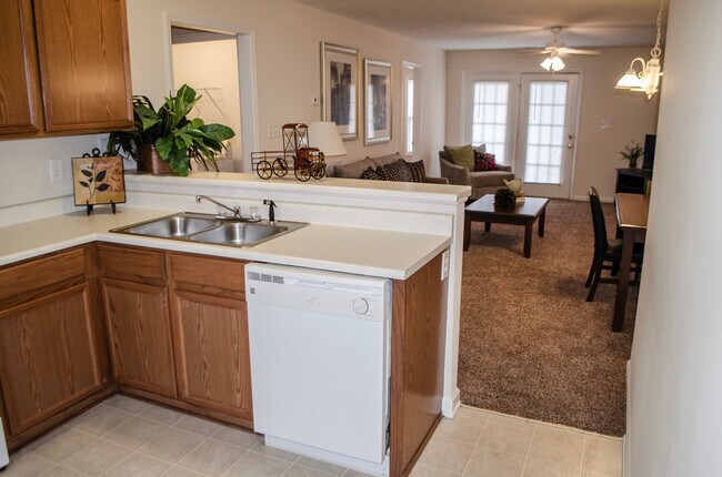 Juniper 2 Bedroom Kitchen/Living Area - Cumberland Towers