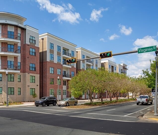 The tree-lined Macomb Street leads from Frenchtown to Florida State University