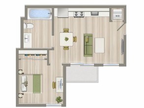 1b1b-q, 570 sq, 1x1 - Fiona