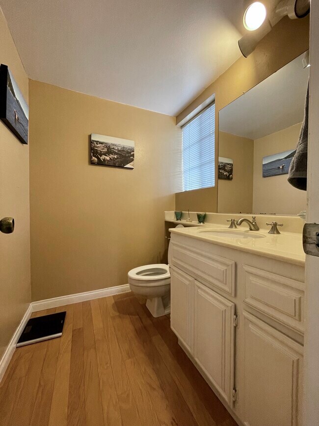 Half bathroom on 1st floor off living room - 231 N Broadway
