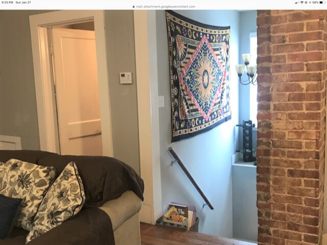 stairwell from upper to lower, S bathroom to left - 119 Fyfer Pl