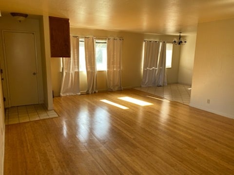 hardwood floors in living room and bedrooms and dining area - 870 Coolidge Ave