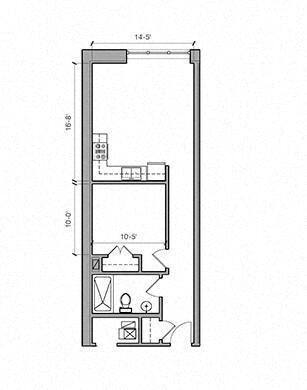 East 4th Street – TORI - 1 Bed 1 Bath 14-S
