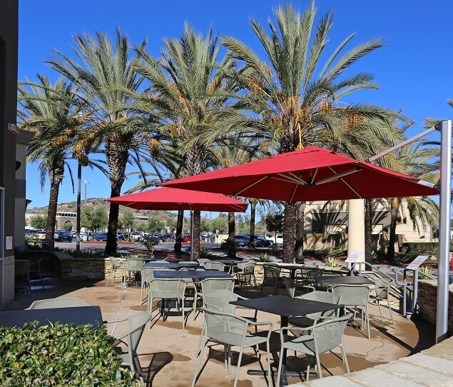 Campus Marketplace is located across from campus and provides shops and restaurants