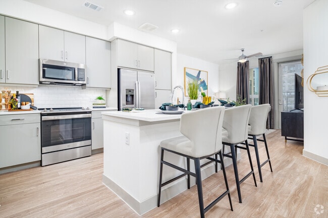 1BR, 1BA - Cocina 709SF - Tin Top Flats at the Creamery