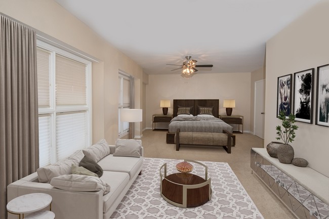 Model Living Room - The Tuscany Apartments