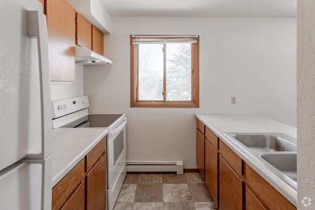 2BR, 1BA - Kitchen - Willow Apartments