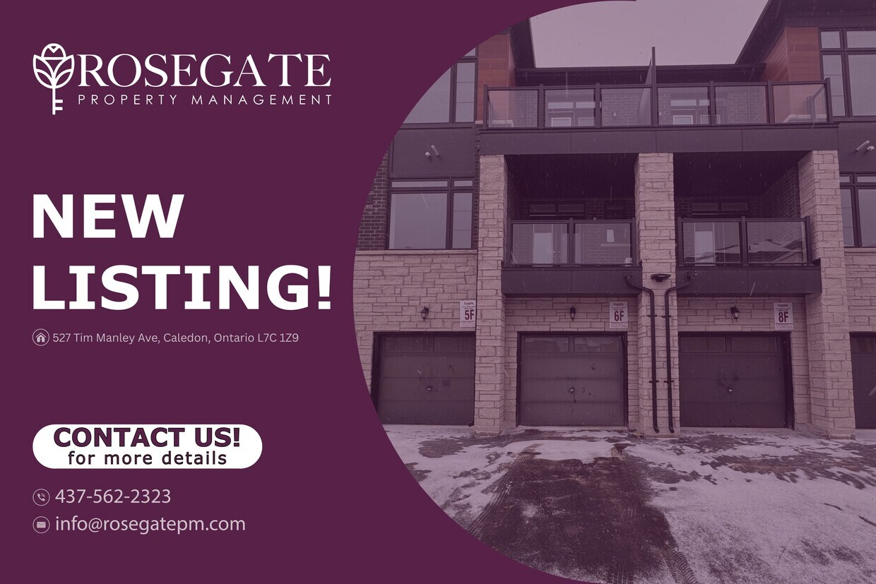 Primary Photo - Beautiful 3-Bedroom Townhouse with Garage, Driveway Parking & Private Outdoor Space in Caledon