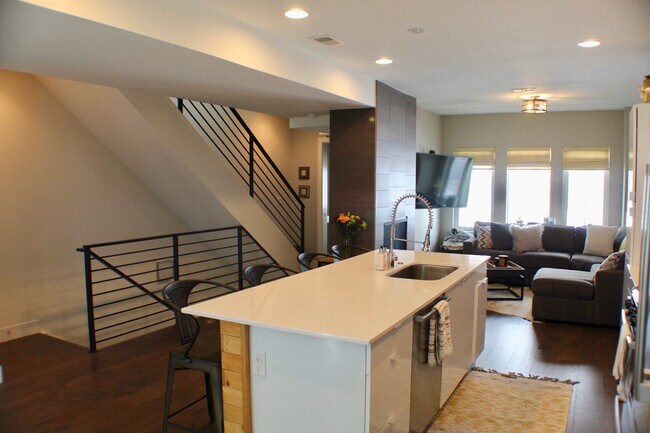 Kitchen and Living - 4533 Tennyson St
