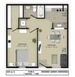 1 Bedroom 1 bathroom Flat
