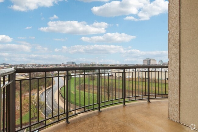 Private balcony with sweeping city and field views - The Easton Downers Grove