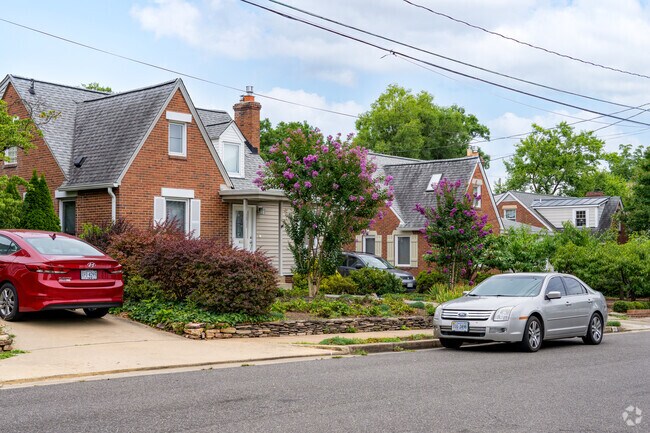 Classic Tudor homes nestle in Waverly Hills.