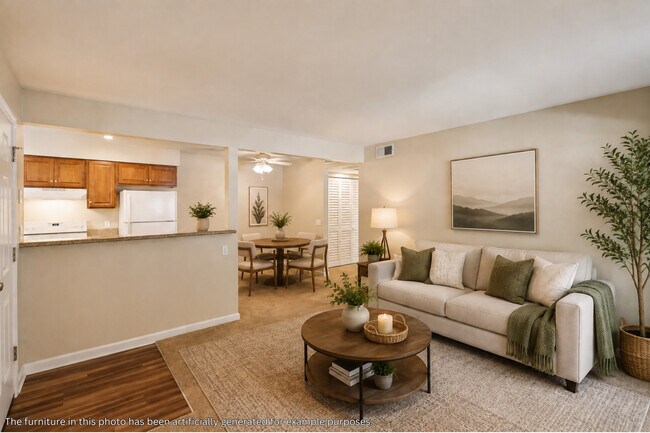 1 dormitorio, 1 baño - Sala de estar - Sycamore Terrace Apartments