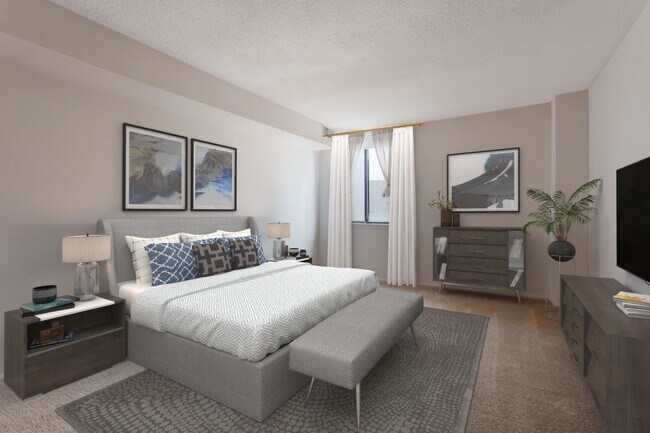 Dormitorio decorado - 4 Monroe St