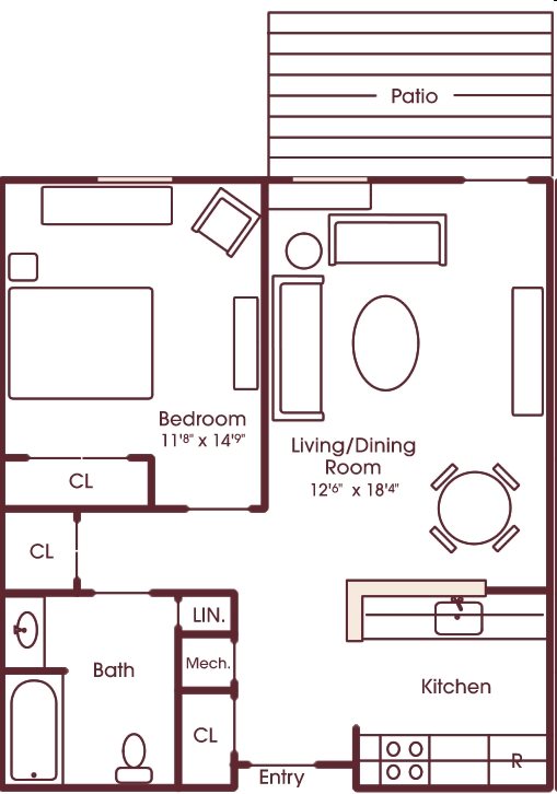 1BR/1BA - Westlake Mews Adult Community