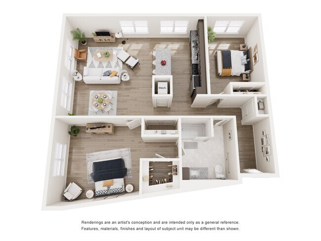Plano de planta B1 - The Link at Decatur East