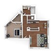 1 Bed 1 Bath 636 SqFt (636 Net)